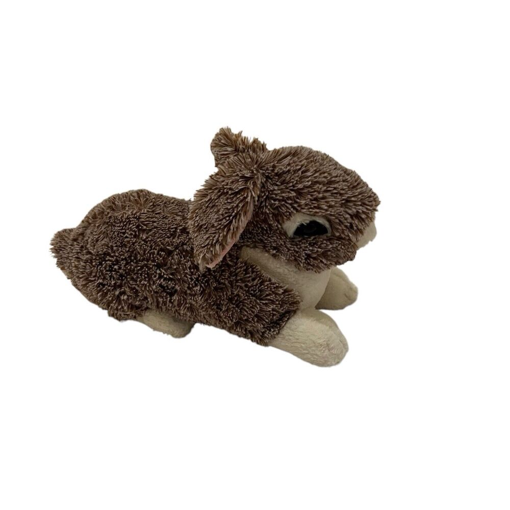 Chrisha Playful Plush Laying Down Bunny Rabbit Pink Floppy Ears Brown 13" 2011